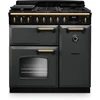 Rangemaster CLDL90DFPSLT/AB1 - Slate/Antique Brass Range Cooker - Dual Fuel - A energy - Image 2