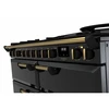 Rangemaster CLDLB110DFPGBL/AB1 - Black/Antique Brass Range Cooker - Dual Fuel - A Energy Rating - Image 4