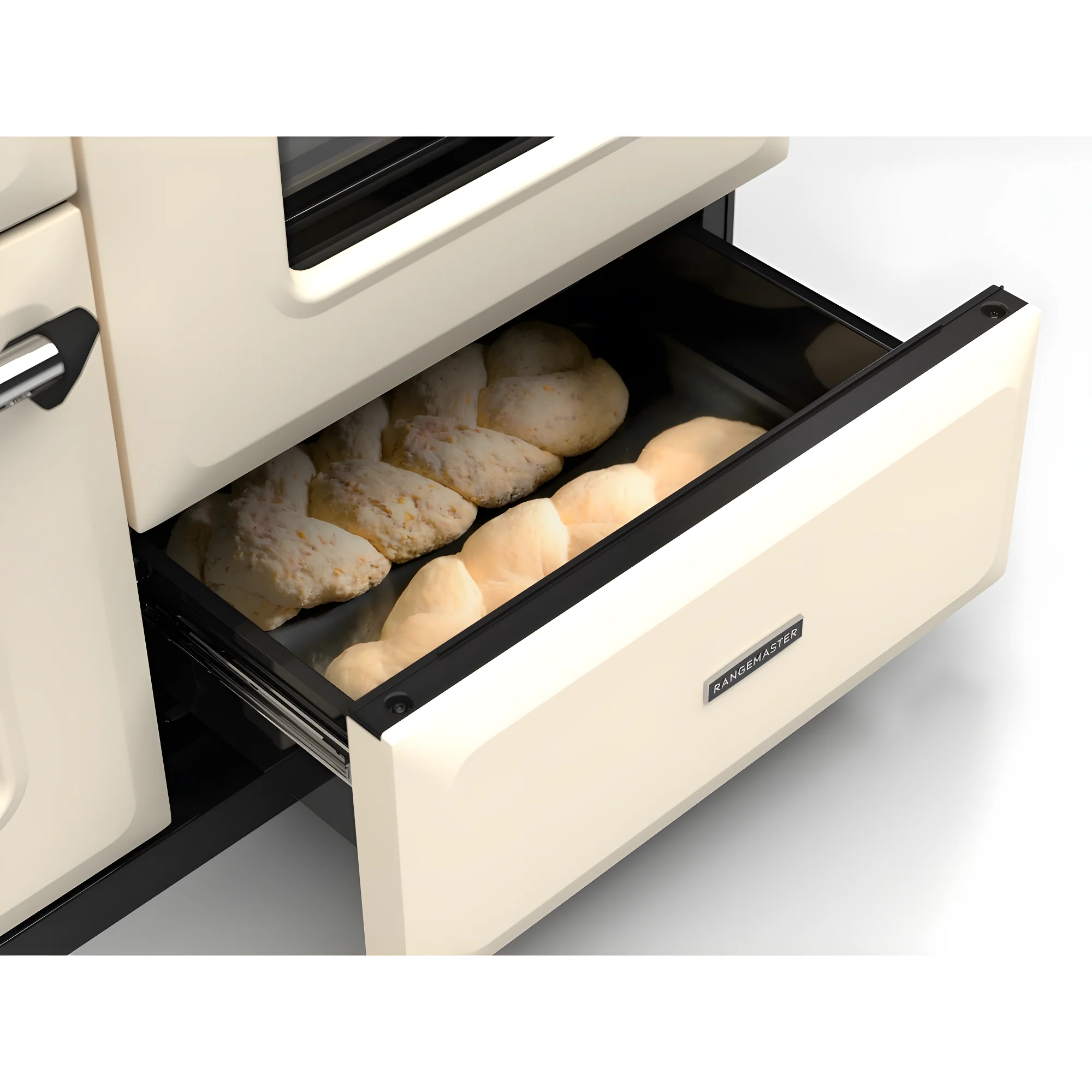 Rangemaster CLO110DFPPCR/CM1 - Pale Cream 110cm Dual Fuel Range Cooker - 6 Zone Gas Hob - A Energy - Image 4