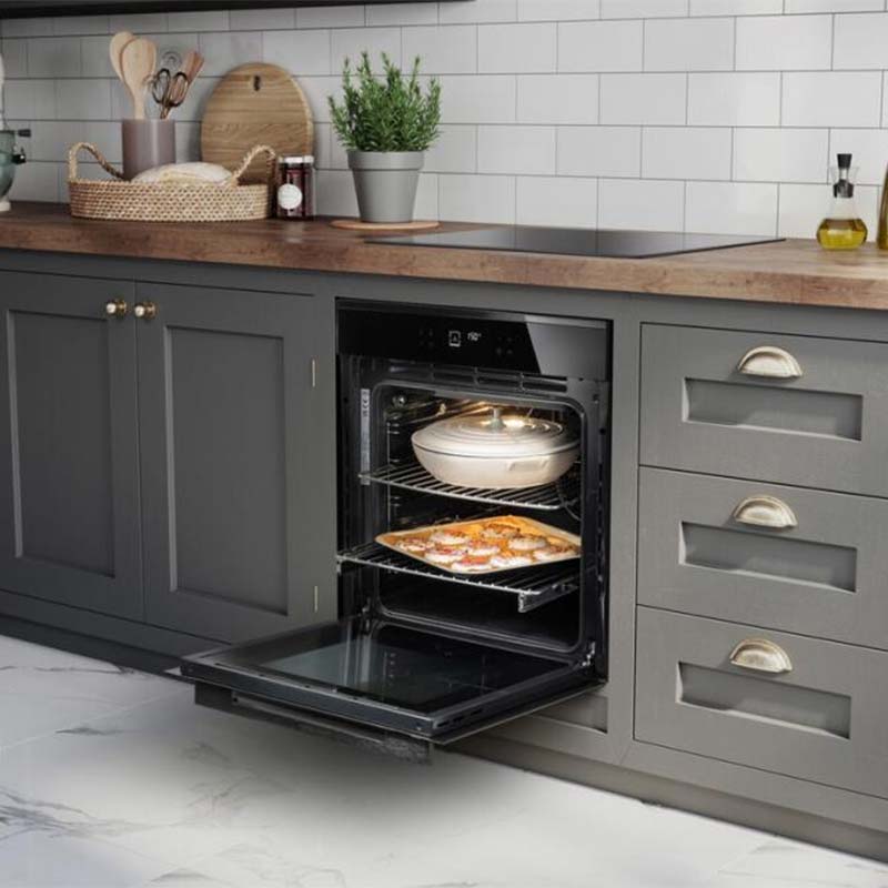 Rangemaster ECL6013PBLG/C - Black Single Oven - 69L - A Energy Rated - Image 2