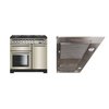 Rangemaster EDL100DFFIV/C - Ivory Dual Fuel Range Cooker - 100cm with Twin Ovens - A Rated - Image 2
