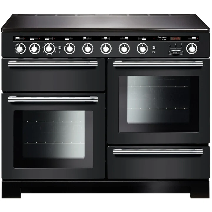Rangemaster EDL110EICB/C - Charcoal Black Range Cooker - 110cm Induction - A Rated
