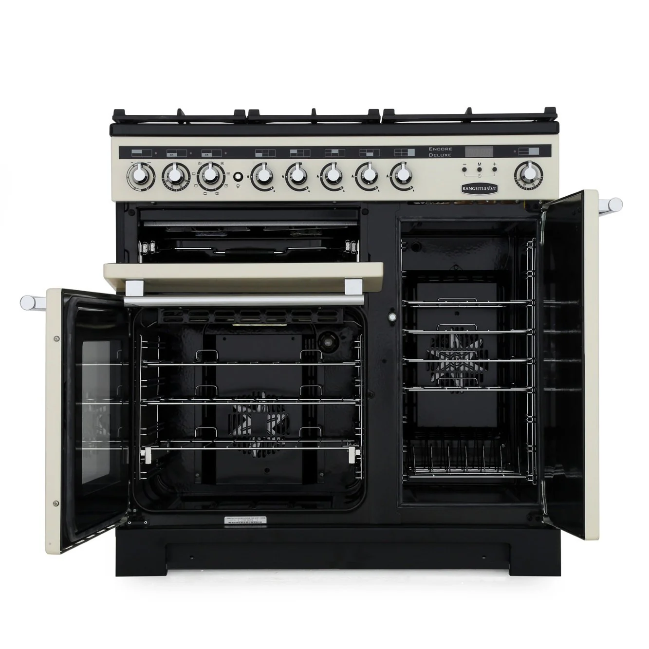 Rangemaster EDL90DFFIV/C - Ivory 90cm Range Cooker - Dual Fuel - A Energy Rated - Image 5