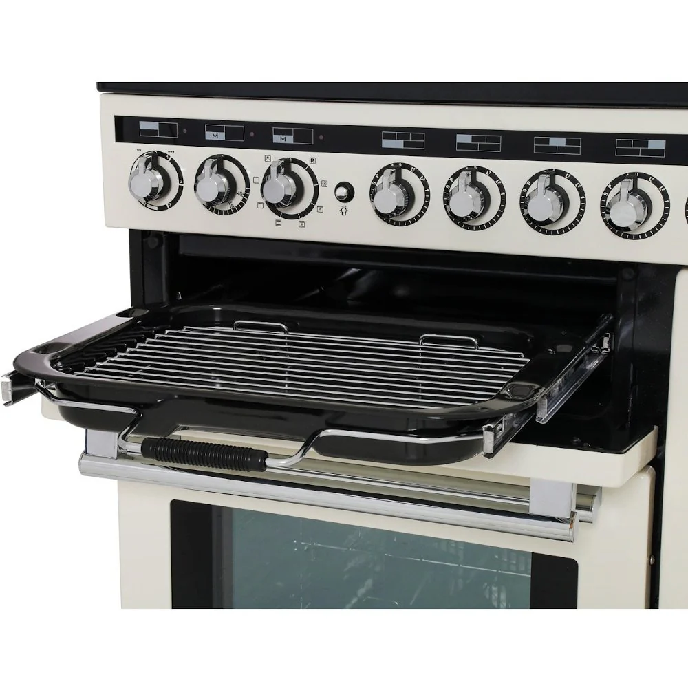 Rangemaster EDL90EIBL/C - Black/Chrome 90cm Range Cooker - Twin Ovens - A Energy - Image 5