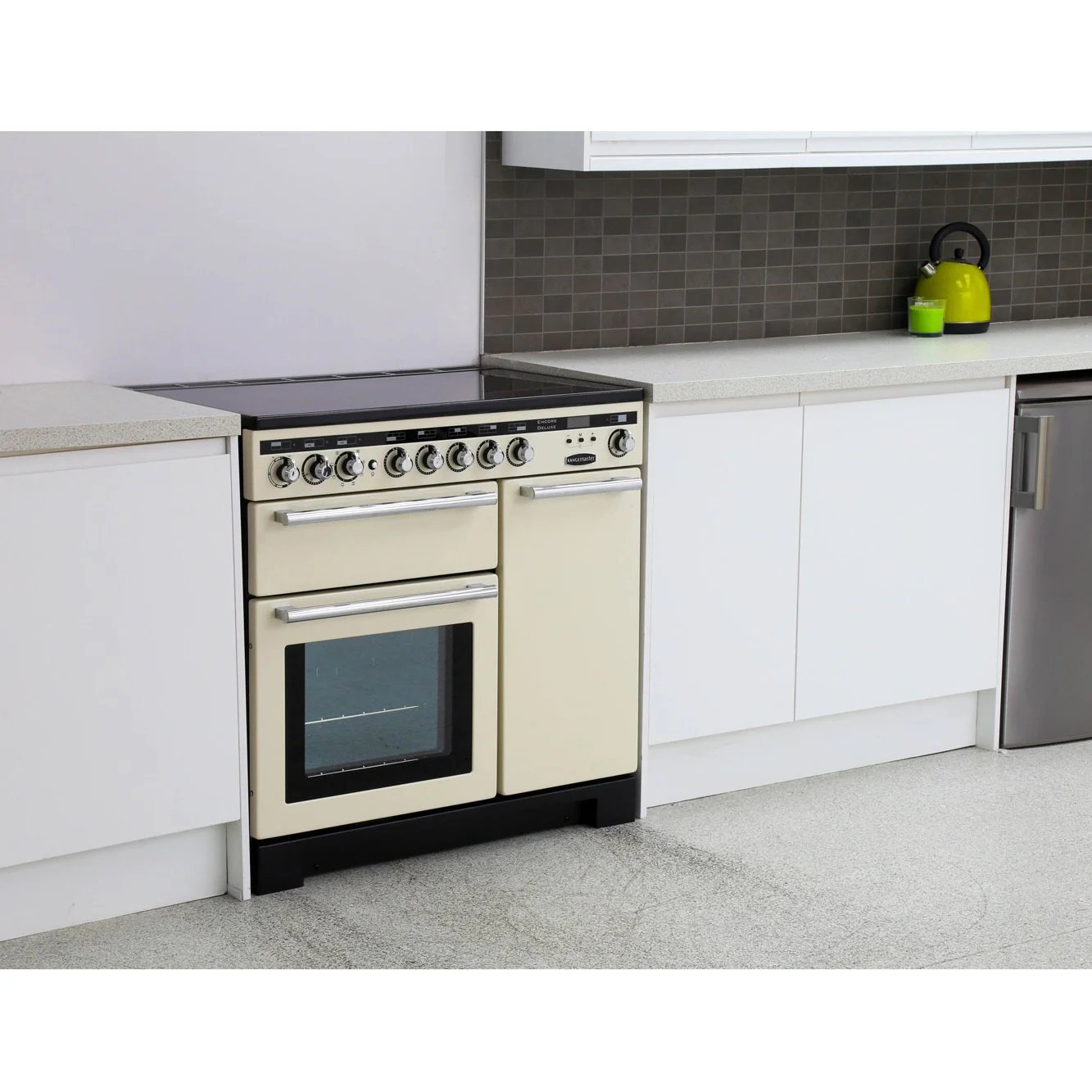 Rangemaster EDL90EIIV/C - Ivory with Chrome 90cm Range Cooker - Induction - A Energy - Image 2