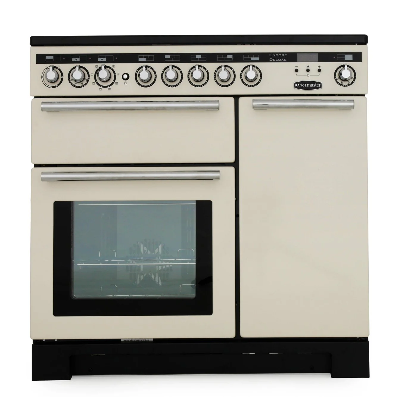 Rangemaster EDL90EIIV/C - Ivory with Chrome 90cm Range Cooker - Induction - A Energy - Image 3