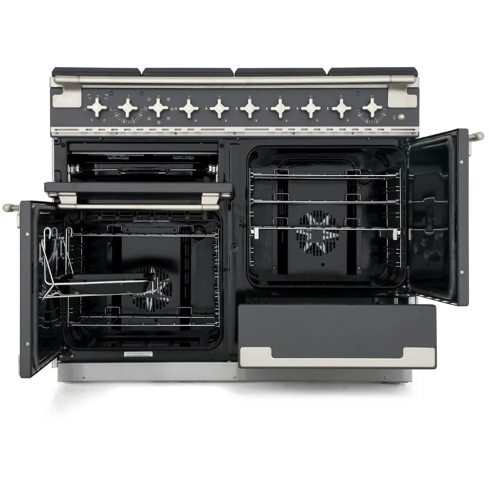 Rangemaster Elise ELS110DFFCR - Cream/Brushed Chrome Dual Fuel Range Cooker - 146L - A Rated - Image 3
