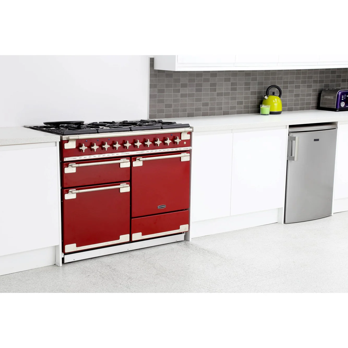 Rangemaster ELS110DFFRD - Cherry Red Range Cooker - 146L Dual Fuel - A Rated - Image 2