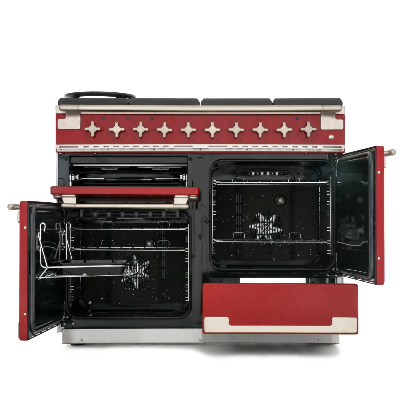 Rangemaster ELS110DFFRD - Cherry Red Range Cooker - 146L Dual Fuel - A Rated - Image 5
