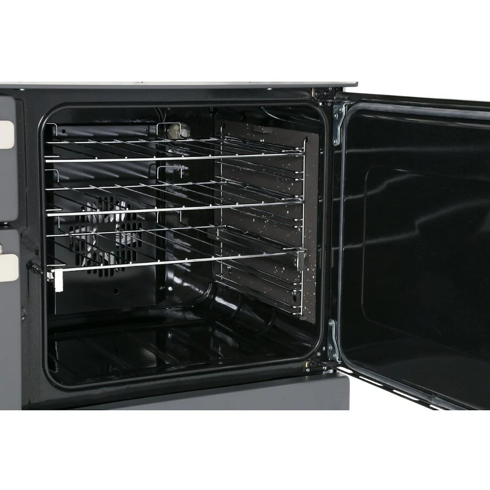 Rangemaster ELS110DFFWH - White/Brushed Chrome 110cm Range Cooker - Dual Fuel - A Rated - Image 5