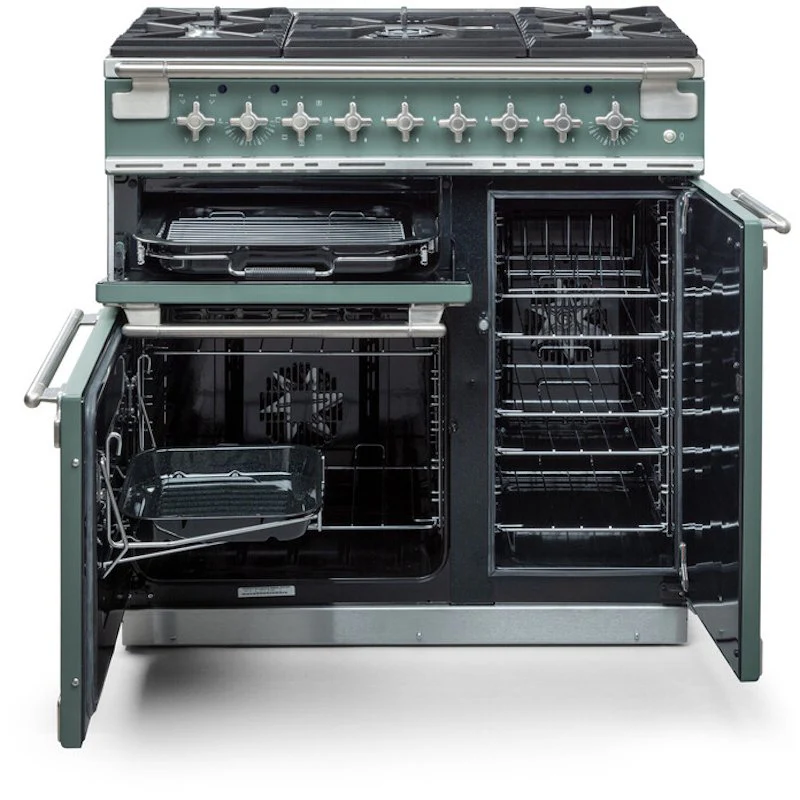 Rangemaster ELS90DFFCB - Charcoal Black Dual Fuel Range Cooker - 79L+67L - A Rated - Image 2