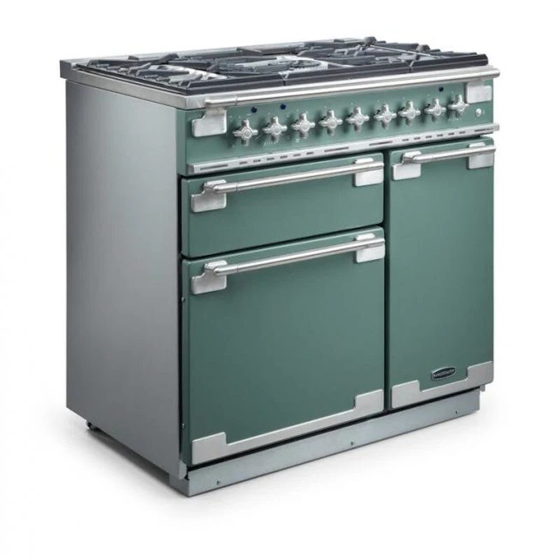 Rangemaster ELS90DFFSB - Stone Blue Dual Fuel Range Cooker - 90cm - A Rated - Image 3