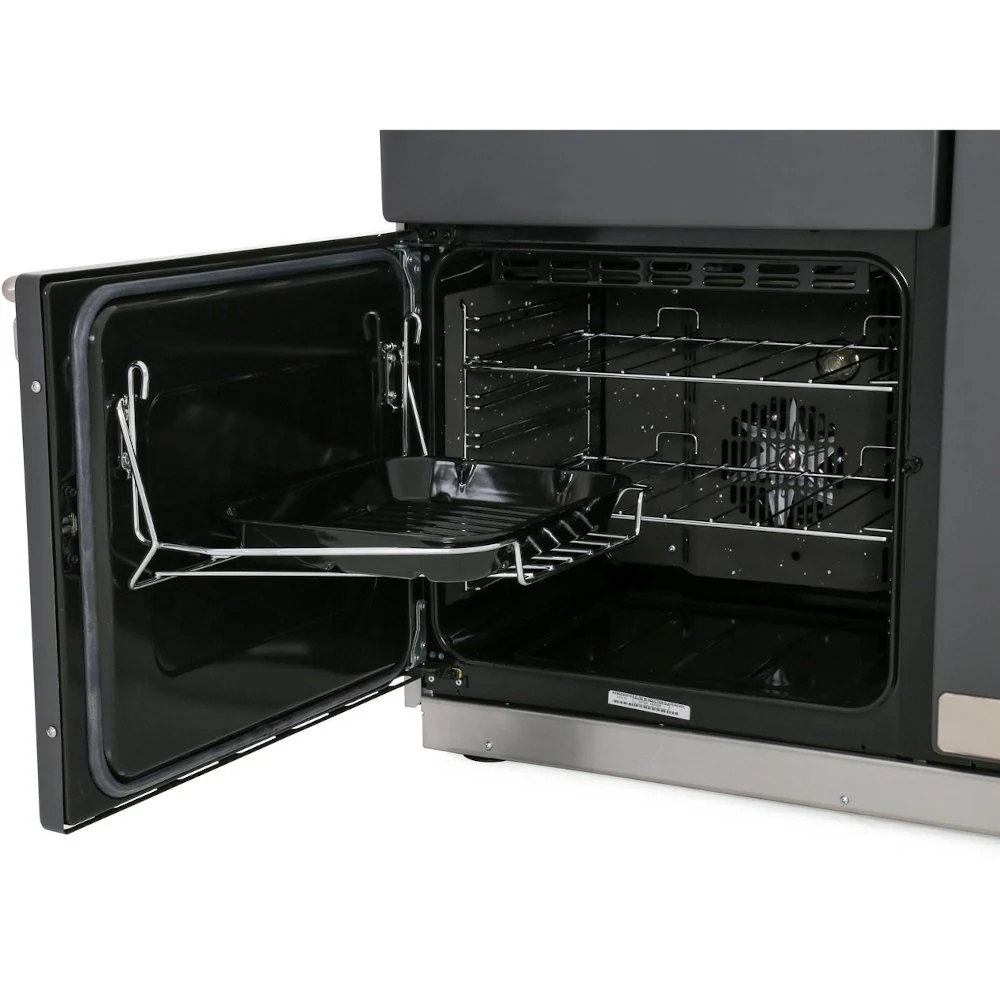 Rangemaster ELS90EIGB - Black/Brushed Chrome Range Cooker - 90cm Induction - A Energy Rated - Image 3