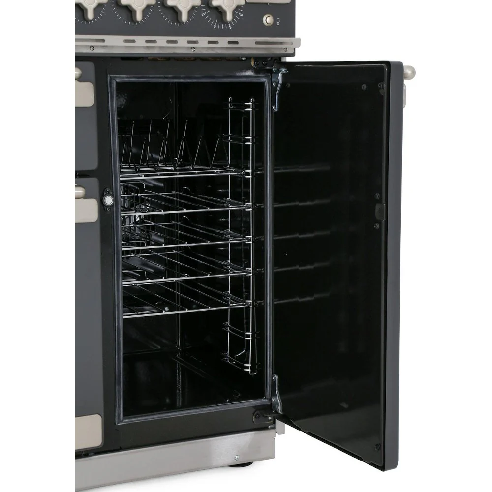 Rangemaster ELS90EIGB - Black/Brushed Chrome Range Cooker - 90cm Induction - A Energy Rated - Image 5