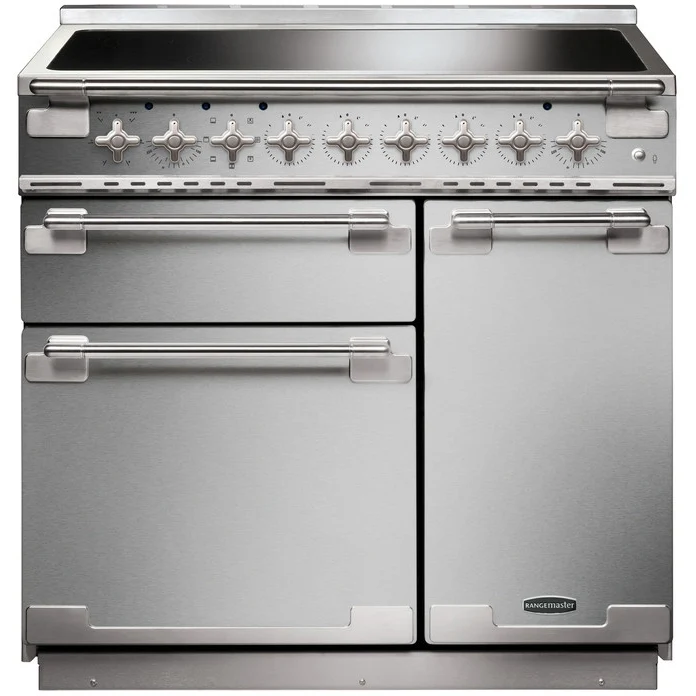 Rangemaster ELS90EISS - Stainless Steel/Brushed Chrome 90cm Range Cooker - Induction - A Rated