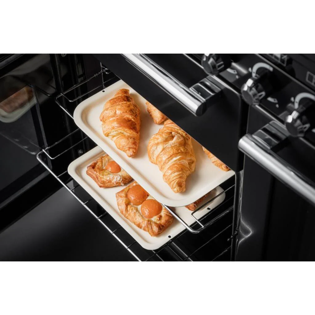 Rangemaster Encore EDL100DFFBL/C - Black Range Cooker - 79L+82L Dual Fuel - A Rated - Image 3
