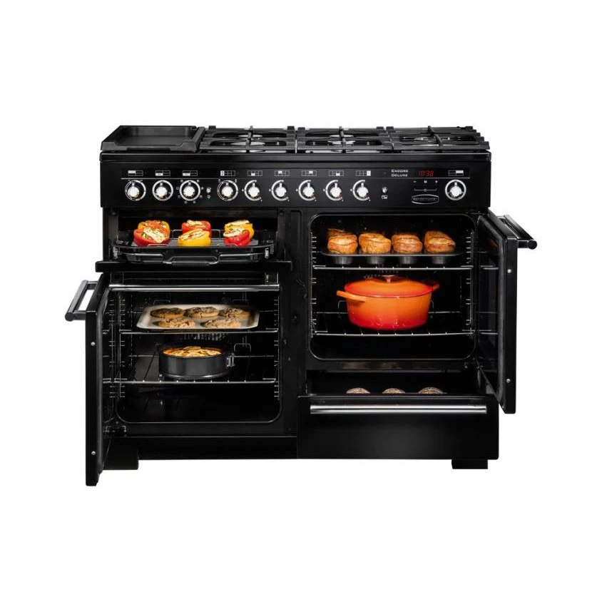 Rangemaster Encore EDL110DFFCB/C - Charcoal Black 110cm Range Cooker - Dual Fuel - A Rated - Image 2