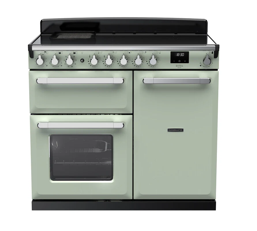 Rangemaster ESDL100EIPMNT/CM1 Estel Deluxe 100cm Induction Mint/Chrome