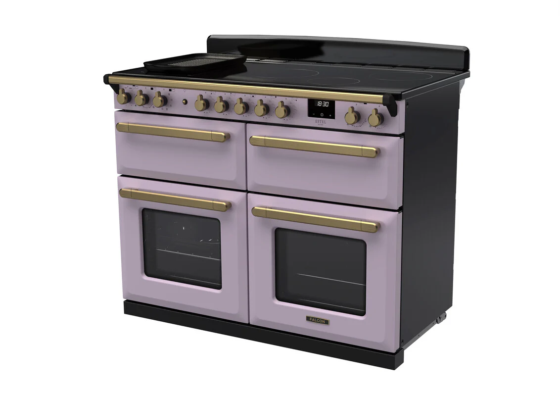 Rangemaster ESDLB110EIPHTH/AB1 Estel Deluxe 110cm BC Induction Heather/Antique Brass - Image 3