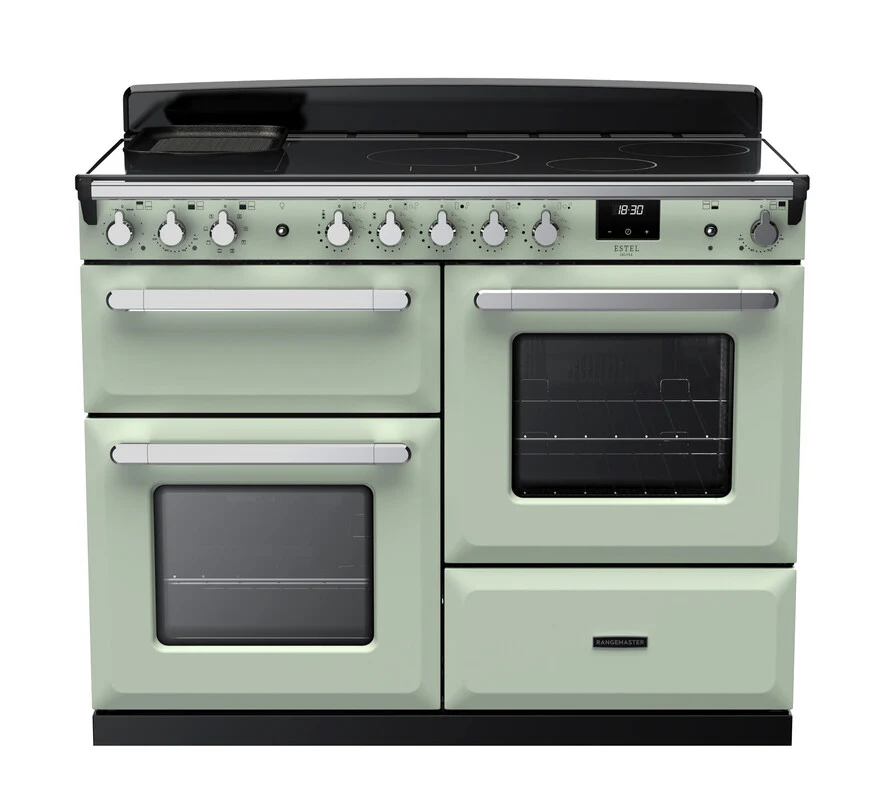 Rangemaster ESDLO110EIPMNT/CM1 Estel Deluxe 110cm Induction Mint/Chrome - Image 3