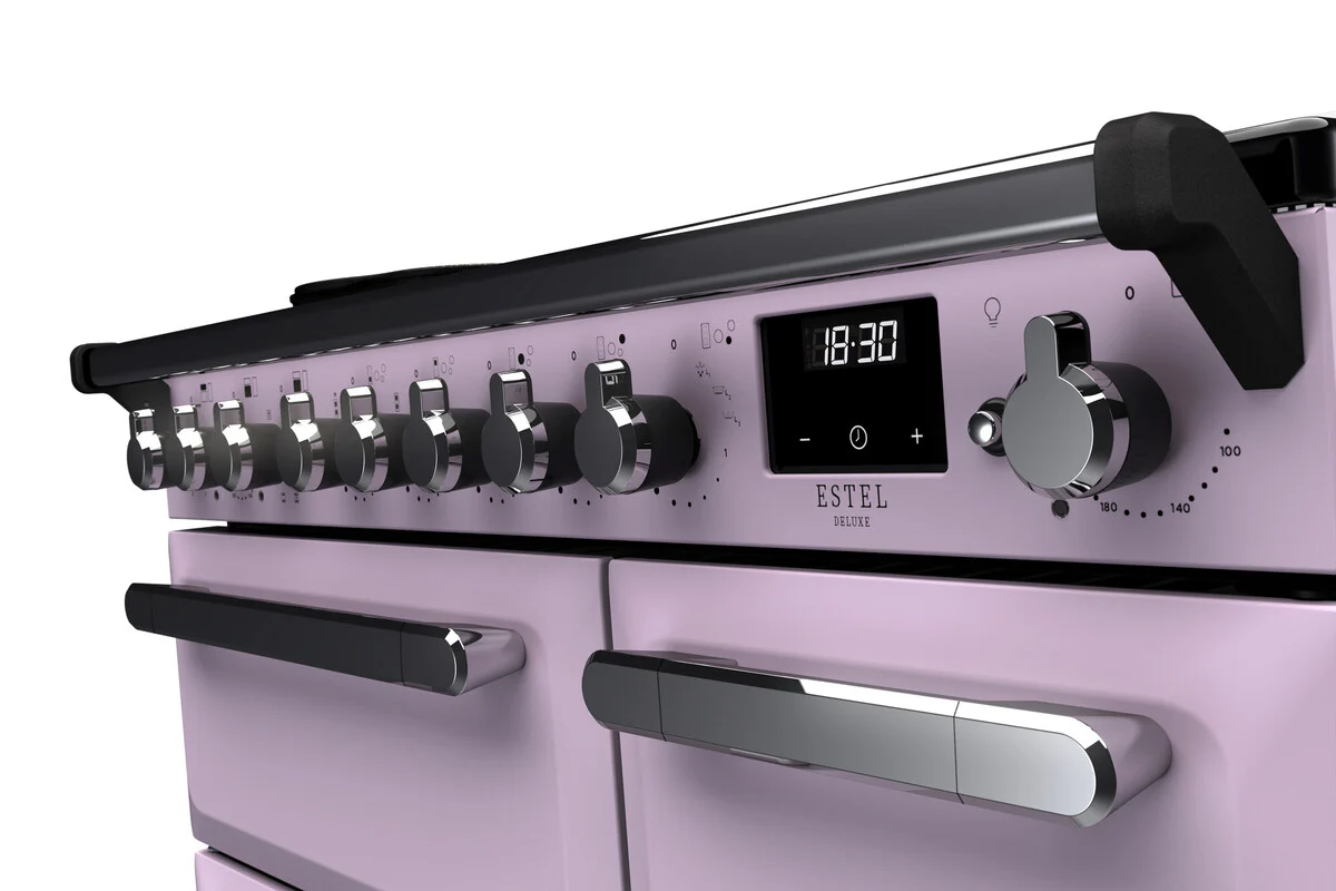 Rangemaster ESDL90EIPHTH/CM1 Estel Deluxe 90cm Induction Heather/Chrome - Image 2