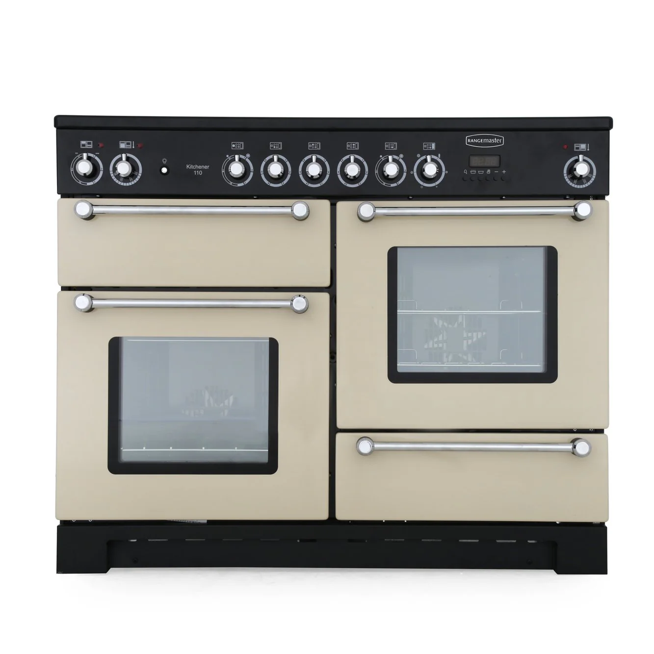 Rangemaster Kitchener KCH110ECCR/C - Cream/Chrome 110cm Range Cooker - A Energy Rated - Image 3