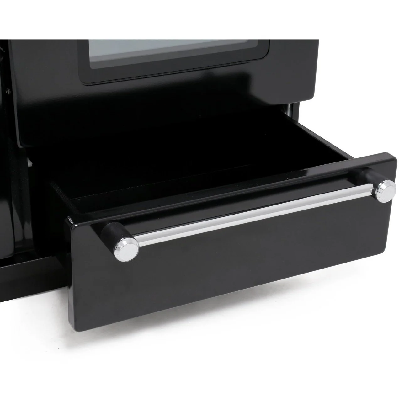 Rangemaster Kitchener KCH110NGFBL/C - Black/Chrome Gas Range Cooker - 110cm - A+ Energy - Image 5