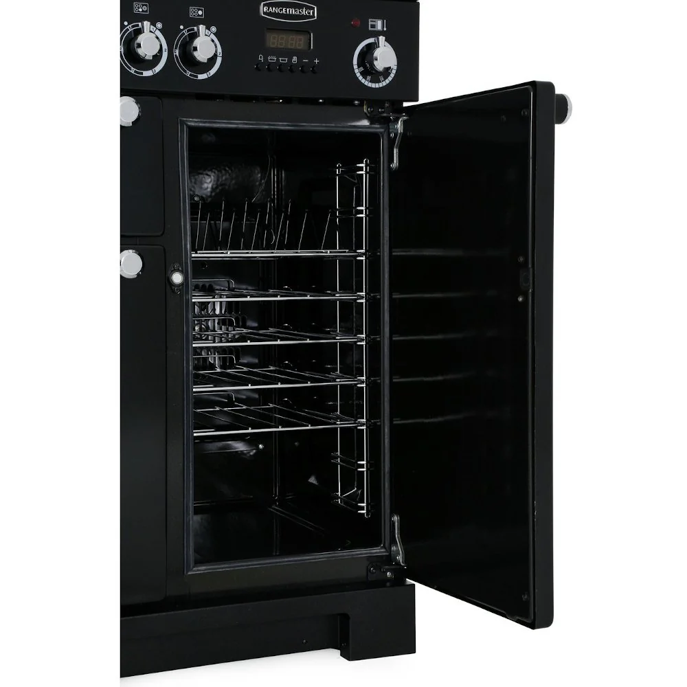 Rangemaster Kitchener KCH90ECCR/C - Cream/Chrome Range Cooker - 135L - A Energy Rated - Image 3