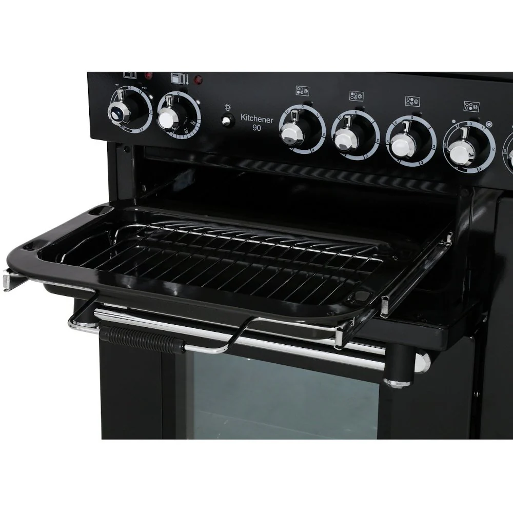 Rangemaster Kitchener KCH90ECCR/C - Cream/Chrome Range Cooker - 135L - A Energy Rated - Image 5