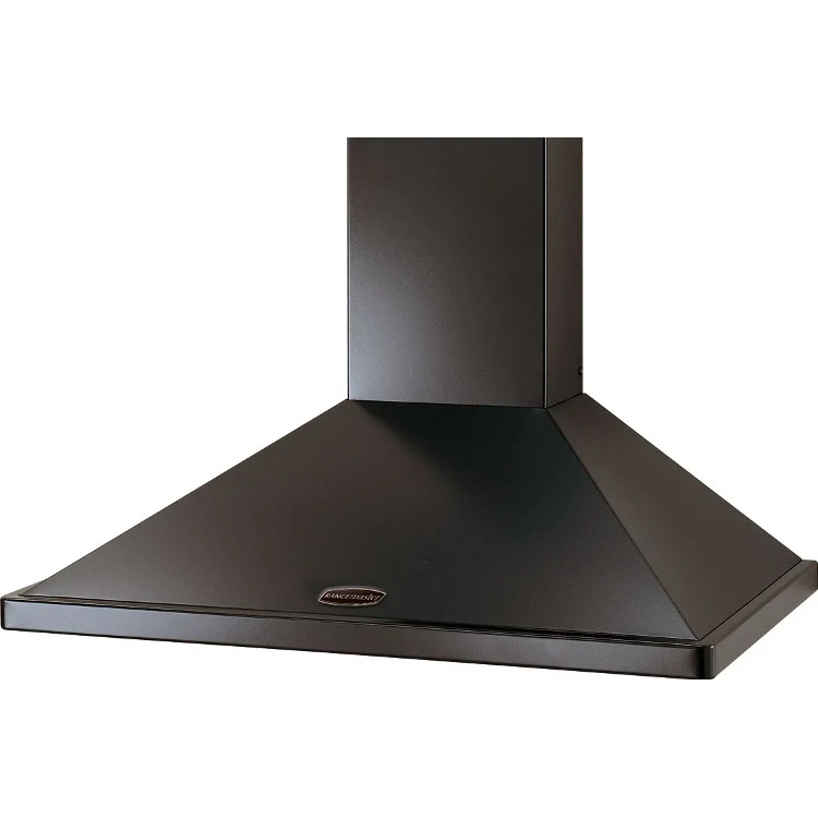 Rangemaster LEIHDC90BB - Black/Brass 90cm Chimney Cooker Hood - 460 m³/h - D Energy Rating