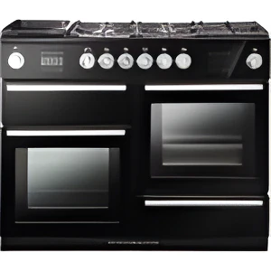 Rangemaster NEX110SODFFBL/C - Black Dual Fuel Range Cooker - 79L/35L - A Energy - Image 3