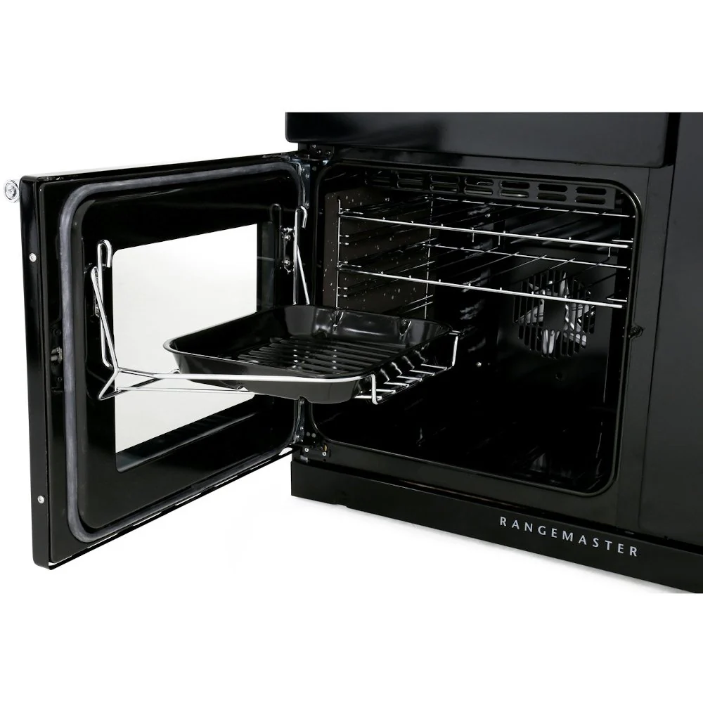 Rangemaster NEX90DFFSL/C - Slate/Chrome 90cm Dual Fuel Range Cooker - 140L - A Rated - Image 4
