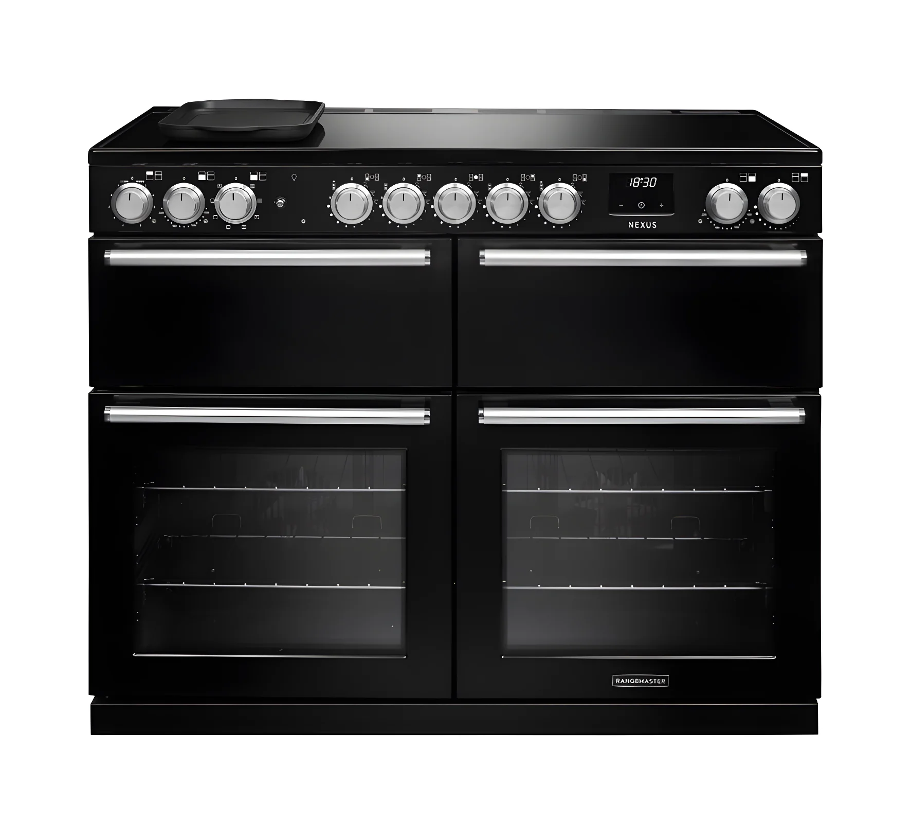 Rangemaster Nexus 110 NEXB110EIPGBL/CM1 - Gloss Black Range Cooker - Induction - A Energy