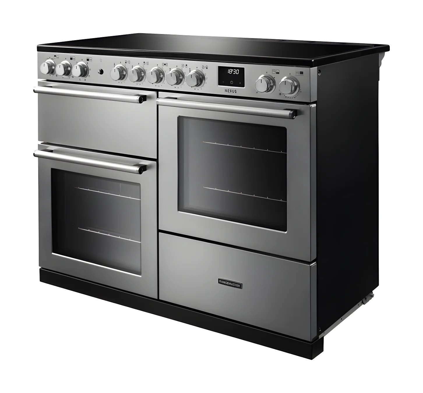 Rangemaster Nexus 110 NEXO110DFPCBL/CM1 - Charcoal Black Dual Fuel Range Cooker - 110cm - A Energy - Image 4