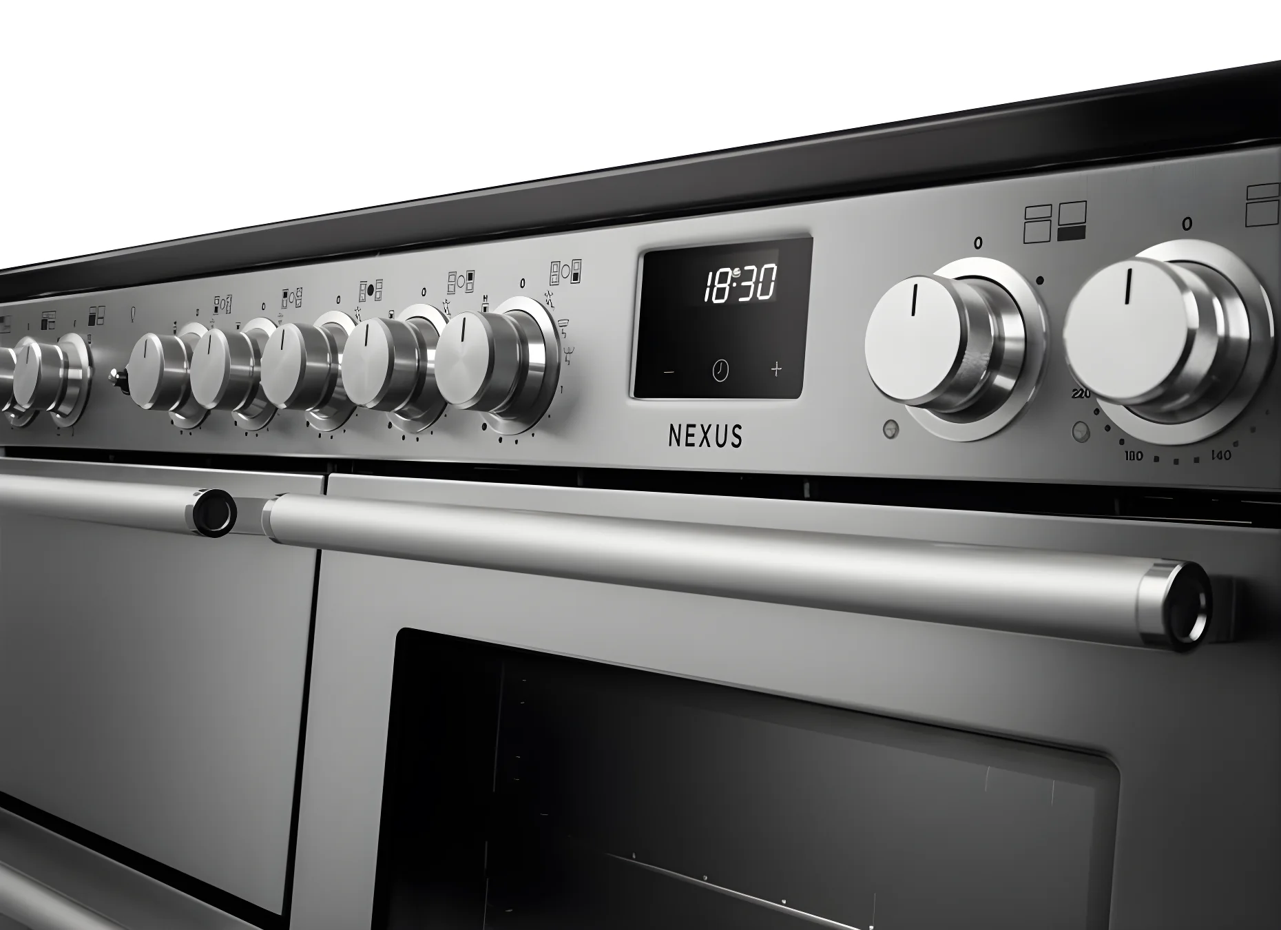 Rangemaster Nexus 110 NEXO110DFPCBL/CM1 - Charcoal Black Dual Fuel Range Cooker - 110cm - A Energy - Image 5