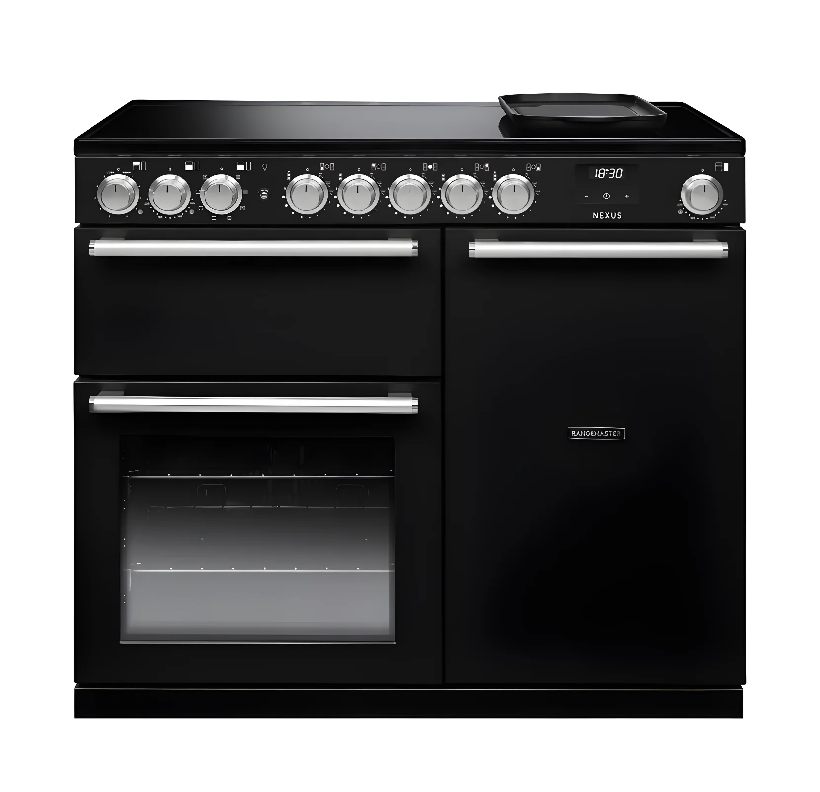 Rangemaster Nexus NEX100EIPGBL/CM1 - Gloss Black 100cm Range Cooker - Induction - A Energy