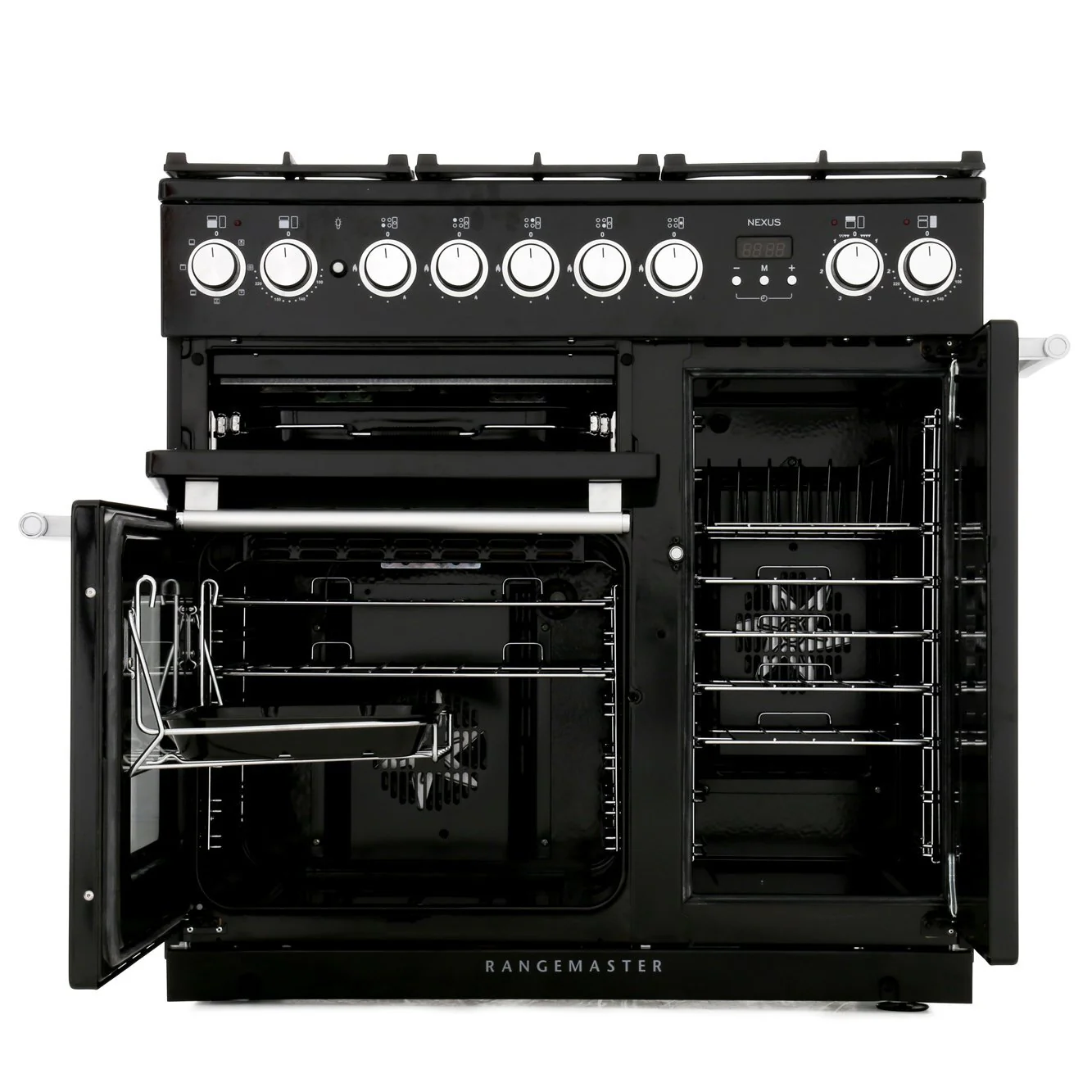 Rangemaster NEX90EIBL/C - Black 90cm Range Cooker - Induction - A Rated - Image 2