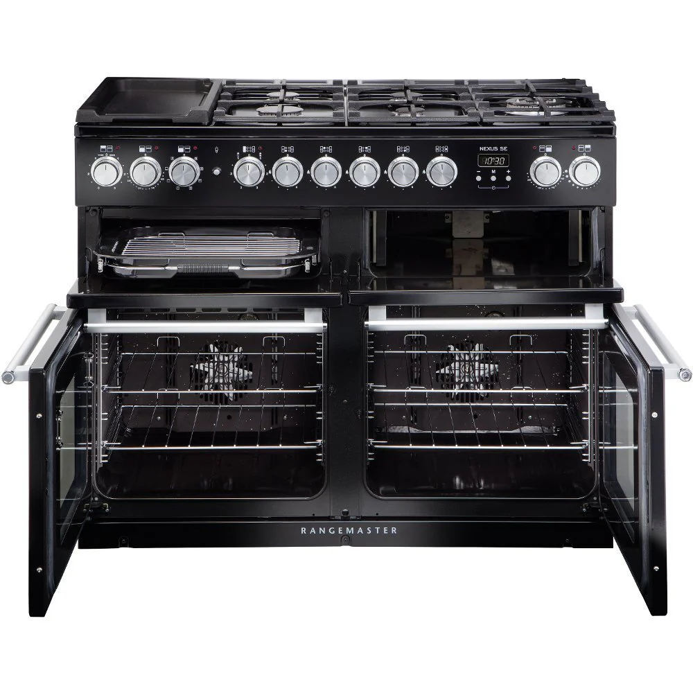 Rangemaster Nexus SE NEXSE110DFFBL/C - Black 110cm Range Cooker - Dual Fuel - A Rated - Image 2
