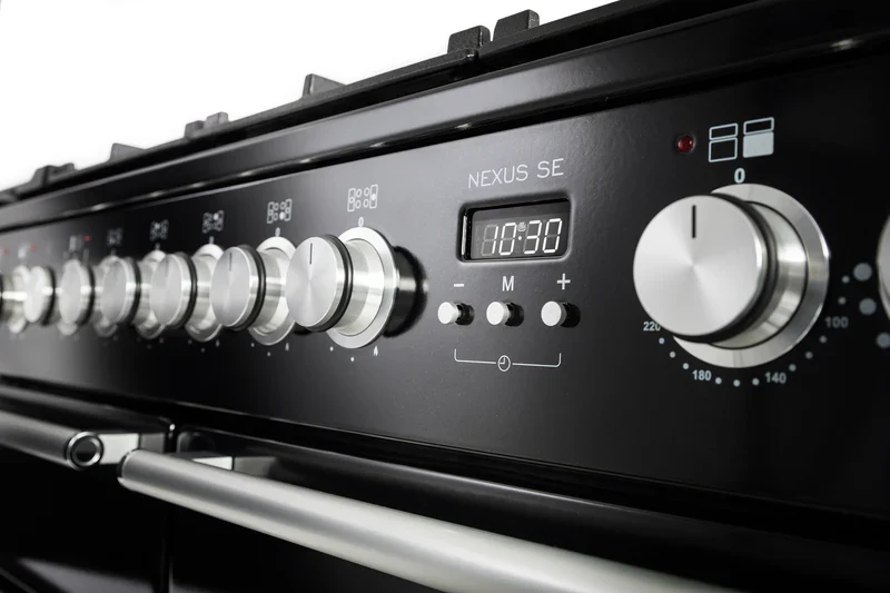 Rangemaster Nexus NEXSE110DFFIV/C - Ivory/Chrome 110cm Range Cooker - Dual Fuel - A Rated - Image 3