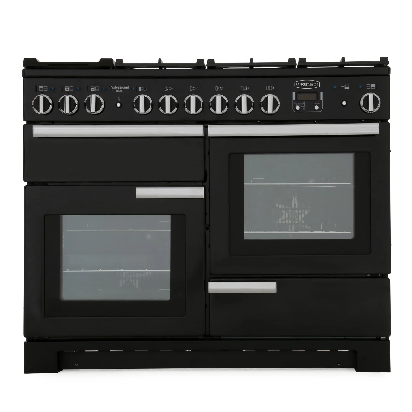 Rangemaster PDL110DFFGB/C - Black/Chrome 110cm Range Cooker - Dual Fuel - A Rated - Image 3