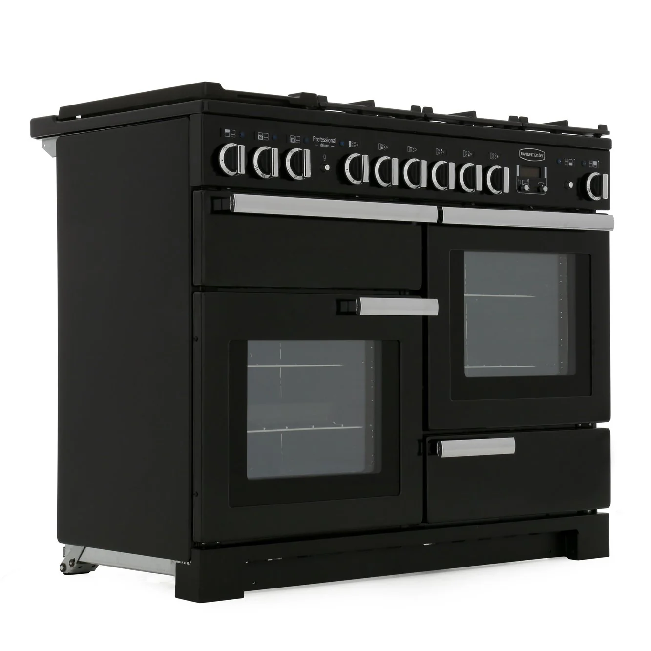 Rangemaster PDL110DFFGB/C - Black/Chrome 110cm Range Cooker - Dual Fuel - A Rated - Image 4