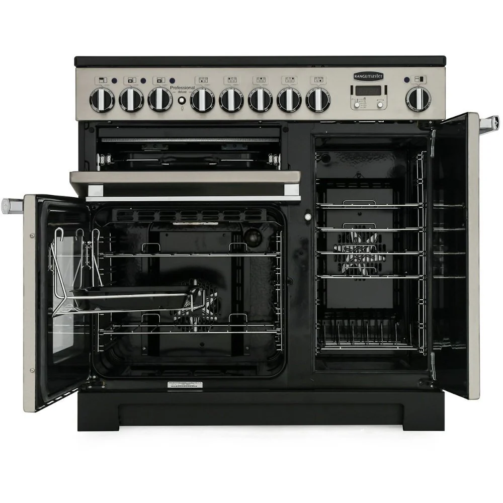 Rangemaster PDL90EICR/C - Cream/Chrome 90cm Range Cooker - Induction - A Energy Rated - Image 2