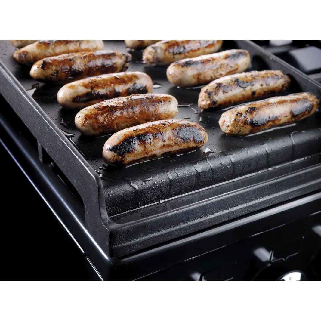 Rangemaster Professional Plus FX PROP90FXDFFGB/C - Black/Chrome Dual Fuel Range Cooker - 90cm - A Rated - Image 3