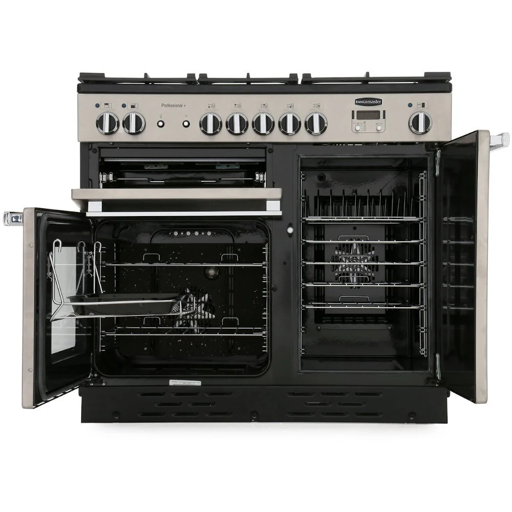 Rangemaster Professional Plus PROP100DFFGB/C - Black 100cm Range Cooker - Dual Fuel - A Rated - Image 2