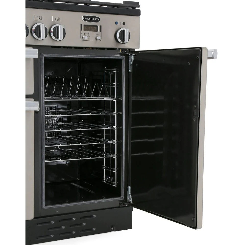 Rangemaster Professional Plus PROP100NGFGB/C - Black/Chrome Gas Range Cooker - 100cm - A+ Rated - Image 5