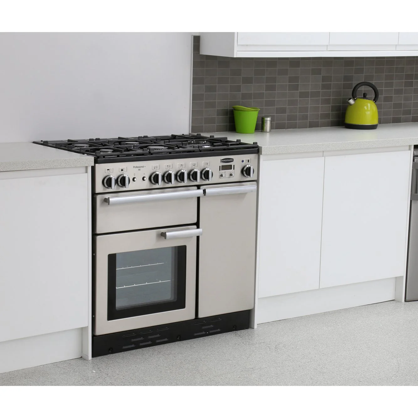 Rangemaster Professional Plus PROP90NGFSS/C - Stainless Steel/Chrome Gas Range Cooker - 90cm - A Rated - Image 2