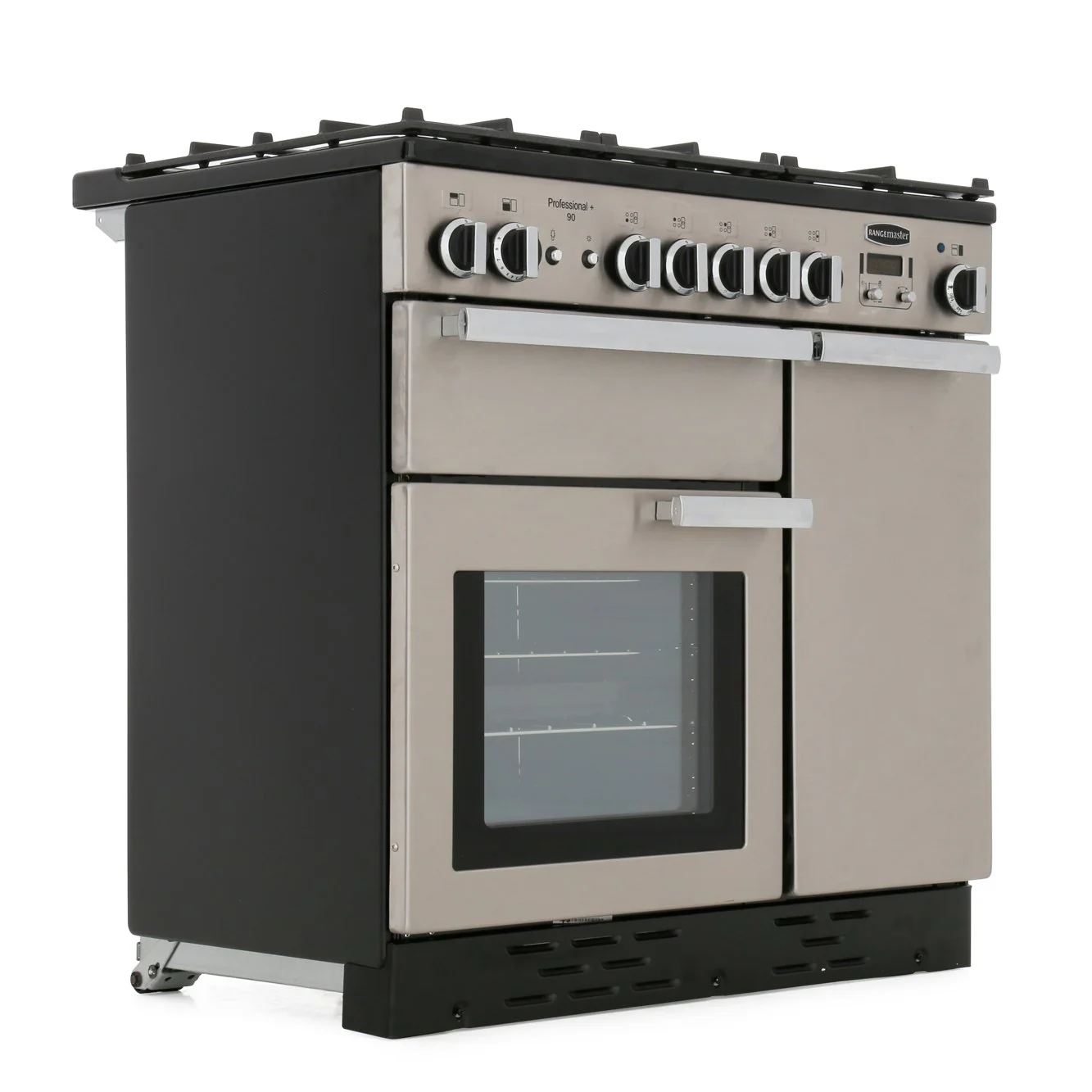 Rangemaster Professional Plus PROP90NGFSS/C - Stainless Steel/Chrome Gas Range Cooker - 90cm - A Rated - Image 3