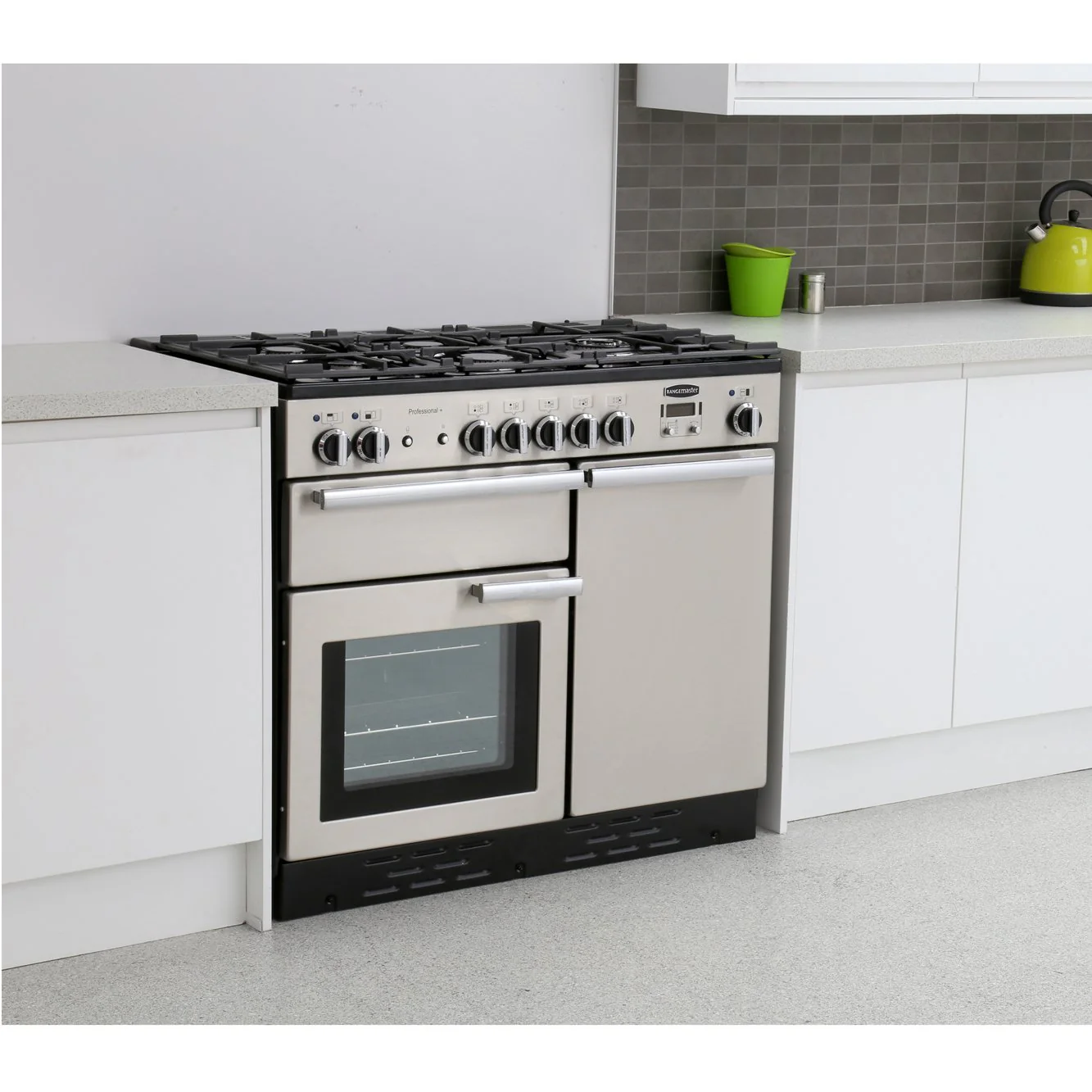 Rangemaster PROP100DFFSS/C - Stainless Steel/Chrome Range Cooker - Dual Fuel 155L - A Rated - Image 2