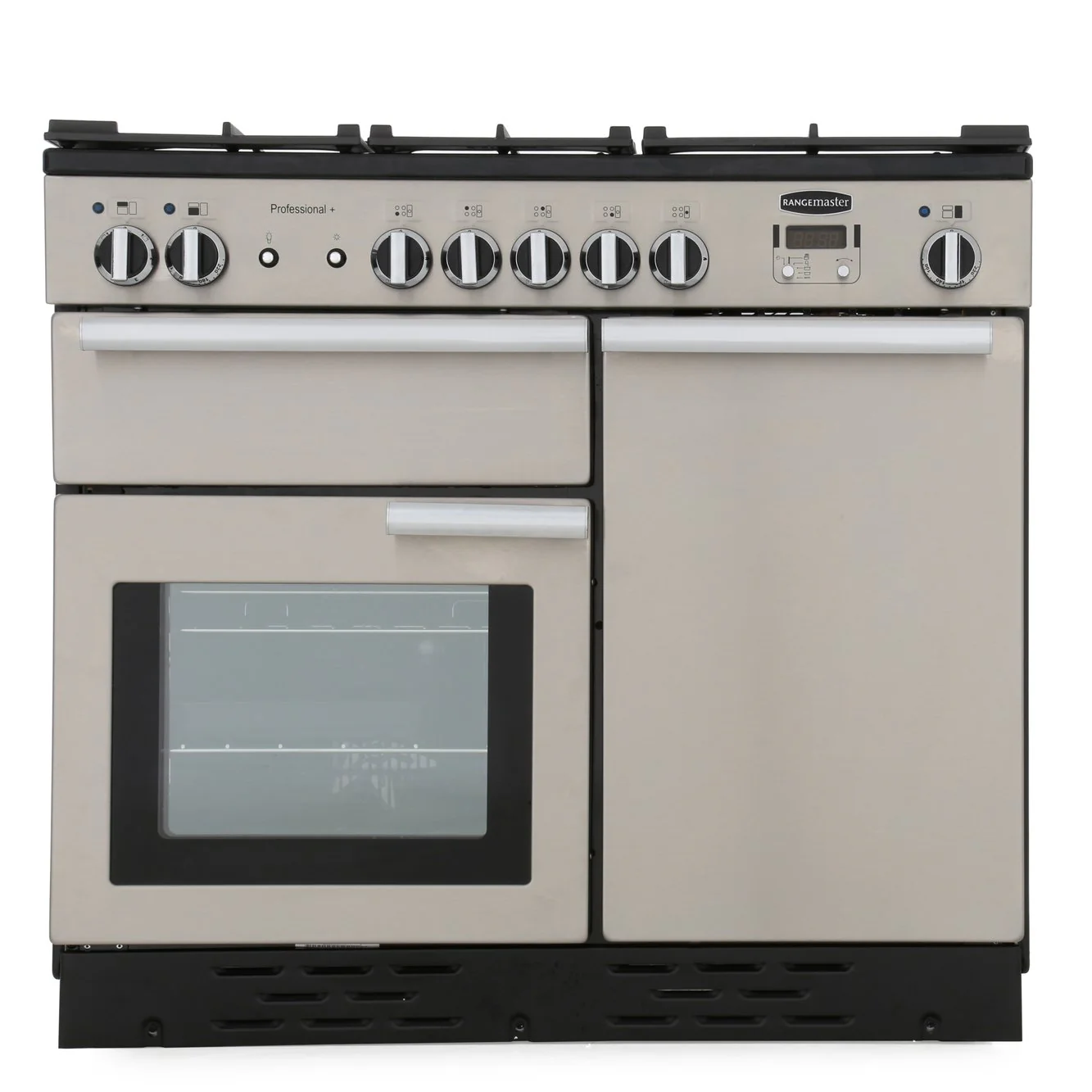 Rangemaster PROP100DFFSS/C - Stainless Steel/Chrome Range Cooker - Dual Fuel 155L - A Rated - Image 3