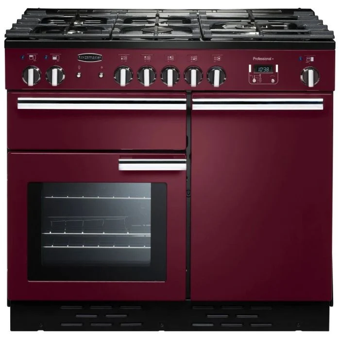 Rangemaster PROP100NGFCY/C - Cranberry Gas Range Cooker - 100cm - A+ Energy